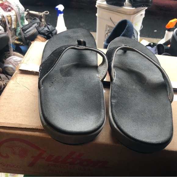 Spenco Men's Black Thong Flip-Flop Sandals Size 13 - Picture 7 of 9
